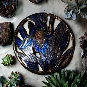 Beautiful vintage colossal flower brooch